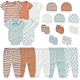 JELYLOVE Unisex Baby Boy Girl Bodysuits Sets 20 Pack Cotton Casual New Born Clothes Comfort Infant Outfit Essentials