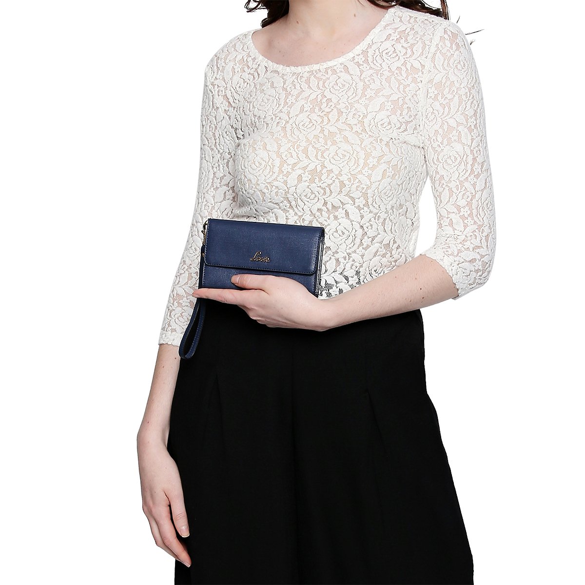 lavie seyla women's clutch (navy) ()