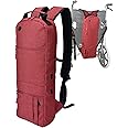 Healvaluefit Oxygen Tank Backpack O2 Cylinder Carrying Holder Bag for Tank D/M-15, JD/M-22 (Red)