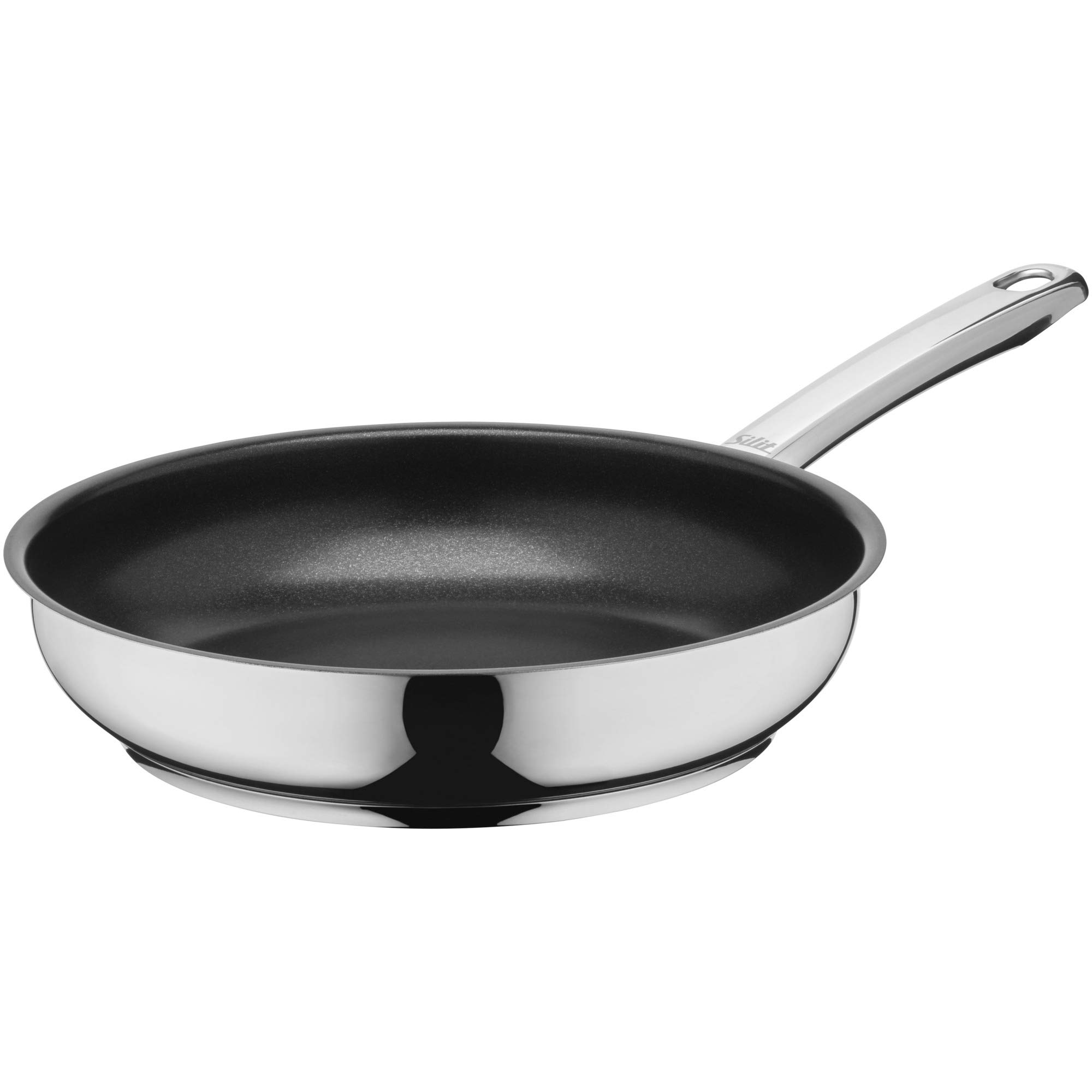 Silit Calabria Frying Pan - Stainless Steel Coated Induction Handle, Triple Silitan Non-Stick Coating, 24 cm