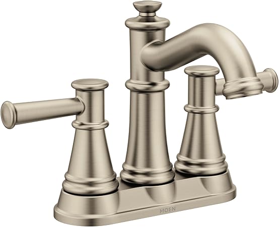 Moen 6401bn Belfield Two Handle Centerset Bathroom Faucet Brushed