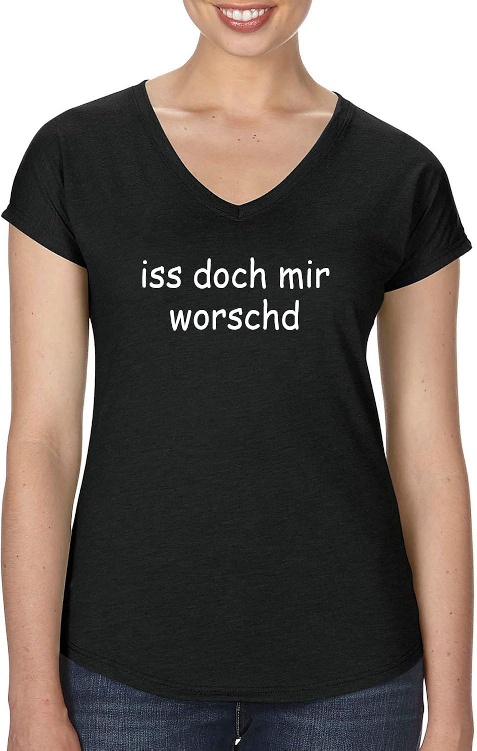 TShirt ISS doch Mir worschd Dialekt Sprüche Fränkisch für Frauen