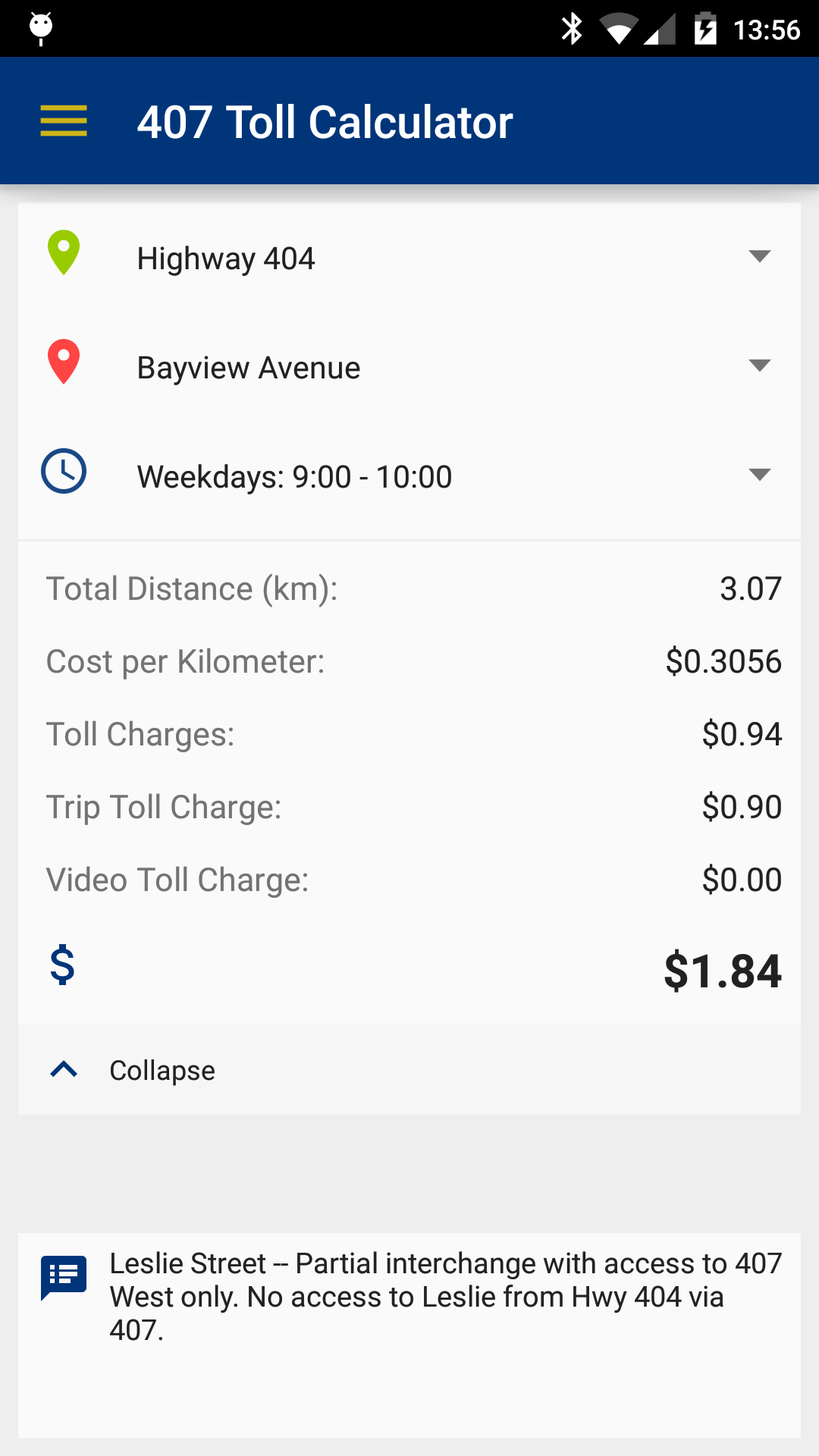 407 Toll CalculatorAmazon.caAppstore for Android