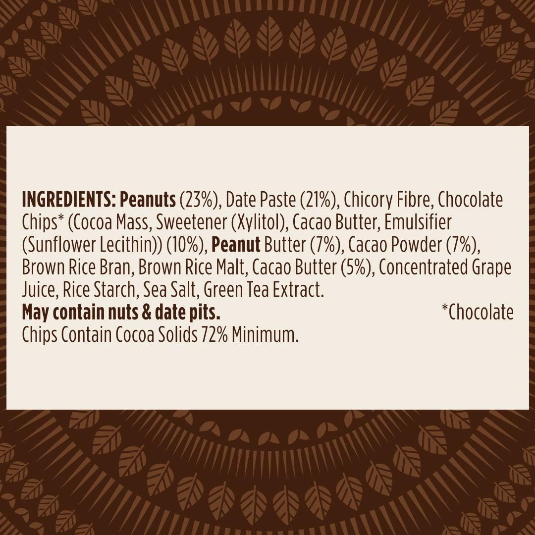 Pulsin, Peanut Choc Chip High Fibre Brownie, 18 x 35g, 5.8g Fibre, 4.7g Protein, 154 Kcals Per Serving, Gluten Free - Image 4