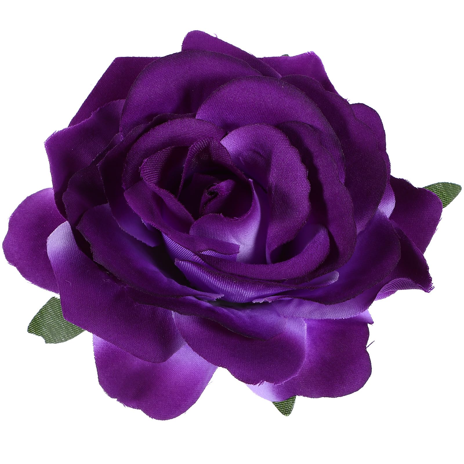 Uonlytech 2 in 1 Rose Flower Hair Clip and Brooch Large Artificial Floral Hairpin for Women Party Wedding Accessories