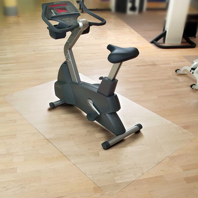 casa pura Bodenmatte/Unterlegmatte für Heimtrainer, Ergometer, Crosstrainer und andere Fitnessgeräte - 7 Größen