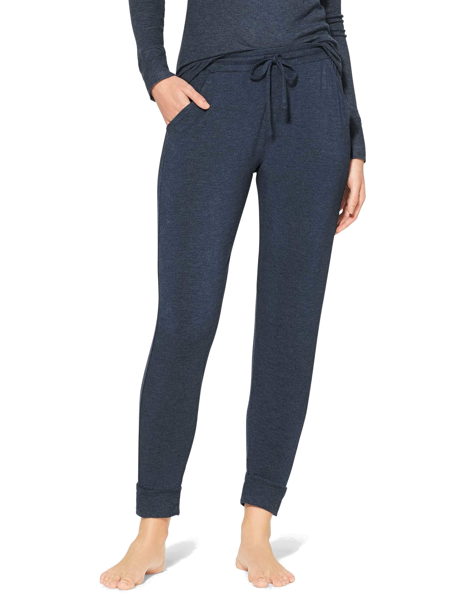 Photo 1 of Tommy John Women's Lounge Jogger Pants, Soft Breathable Fall Women's Pajama Bottoms Lightweight Running Sweatpants with Pockets Yoga Casual Workout Pants for Women (Dress Blues Heather, Small)