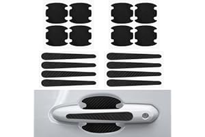 Oruola 16pcs Car Door Handle Scratch Protector,Car Door Handle Protector,Car Door Handle Protective Film,Car Door Handle Protective Sticker-Anti-Scratches, Non-Marking,Easy Application (Black)