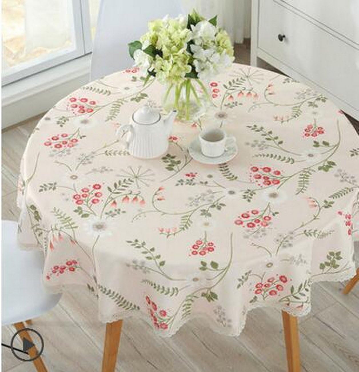 Amazoncom Geranjie Round Tablecloths Waterproof Anti Hot Anti Amazoncom Geranjie Round Tablecloths Waterproof Anti Hot Anti