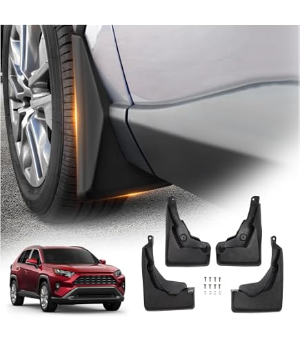 4 Pièces Protecteur Seuil Porte Voiture Toyota RAV4 - Film Fibre Carbone Anti-Rayures Décoratif