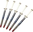 Thermal Paste, 5 Pack ThermalCoolFlux(TM) High Performance Polysynthetic Silver Thermal Paste