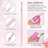Makartt Cuticle Cutter with Pusher and Nipper 3 Pcs Set Stainless Steel view 5