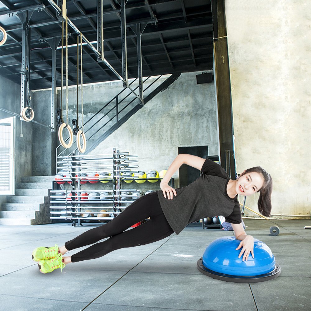 half yoga ball balance