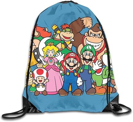 Amazon Co Jp ナップサック マリオ 5 ジムサック おしゃれ スポーツバック マルチバッグ プールバッグ リュックサック バックパック 人気 旅行 通学 巾着袋 無地 レディース 大容量 超軽 収納バッグ 男女兼用 便利 シューズ バッグ