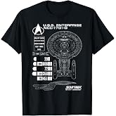 Star Trek: The Next Generation U.S.S. Enterprise Chart T-Shirt
