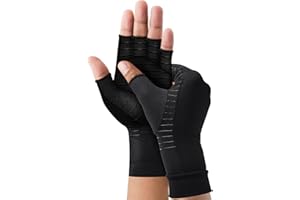 Suptrust Arthritis Gloves Compression Gloves for Arthritis for Women & Men, Relieve Hand Pain, 85% Copper Infused, Comfy Fit