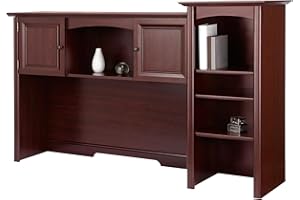Realspace® Broadstreet 65" W Hutch for U-Shaped Desk, Cherry