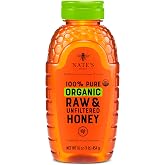 Nate's Organic Honey - 16oz. Squeeze Bottle | 100% Pure, Raw &amp; Unfiltered - USDA Certified Organic