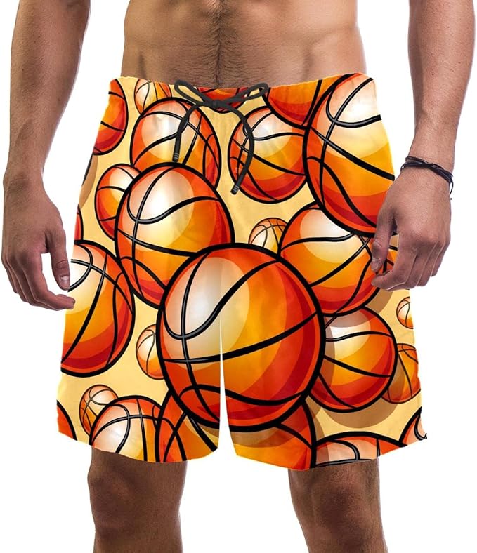 pattern swim trunks