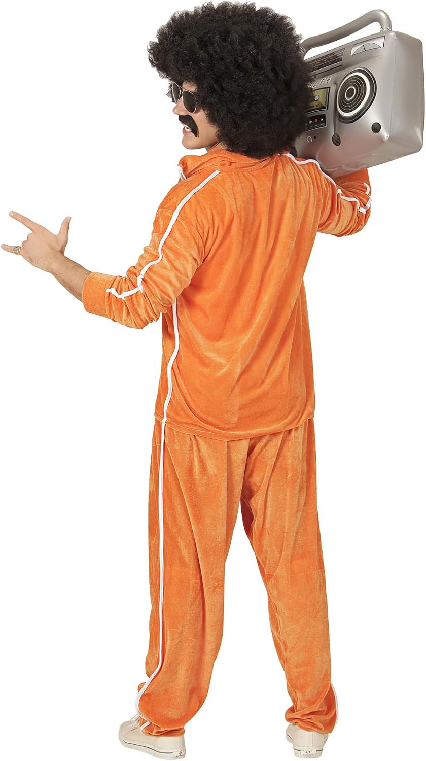 Widmann 80's Chenille Tracksuit Costume, L Size, Includes Retro Jacket and Trousers - Image 4