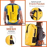 Ultra Dry Adventurer Premium 55L Waterproof Dry Bag Backpack Yellow view 2
