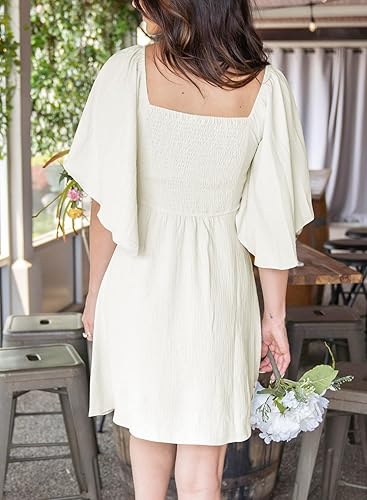 Dokotoo School Teachers White Summer Dresses for Women 2025 Fall