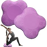 MBHKRRS 2 Pack Yoga Knee Pads Mat Set - Extra Thick Foam Kneeling Pad Cushion for Knees, Elbows, Wrists, Head - Yoga Essentials for Women Men, Non-Slip Pilates, Meditation, Floor Workouts