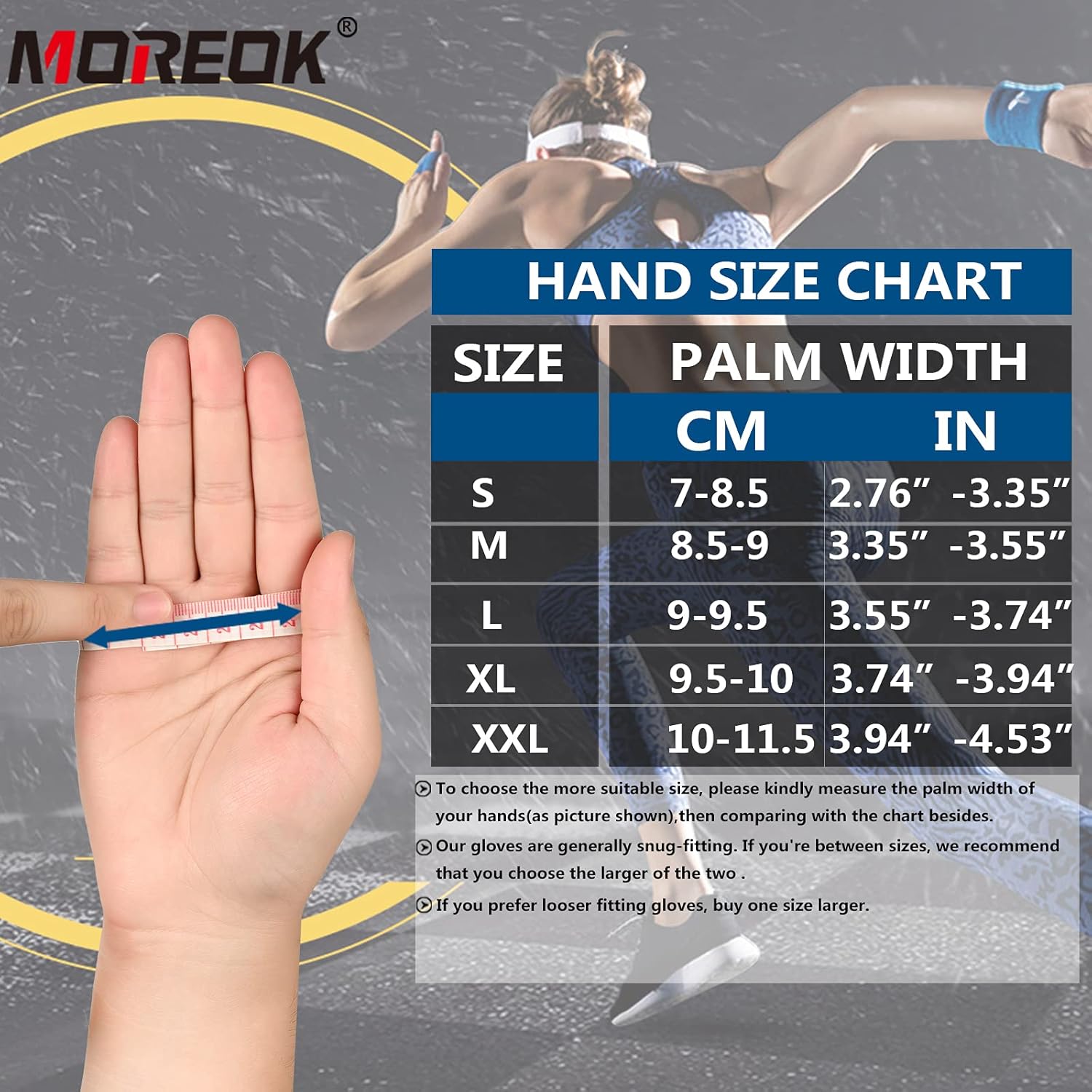 MOREOK Cycling Gloves Mountain Bike Gloves 5MM SBR Pad Shock-Absorbing Anti- Slip Breathable MTB DH Road Bicycle Gloves for Men Women : Clothing