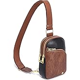 INICAT RFID Blocking Sling Bag, Anti Theft Crossbody Bag for Women, Travel Fanny Pack Style Purse, Vegan Leather