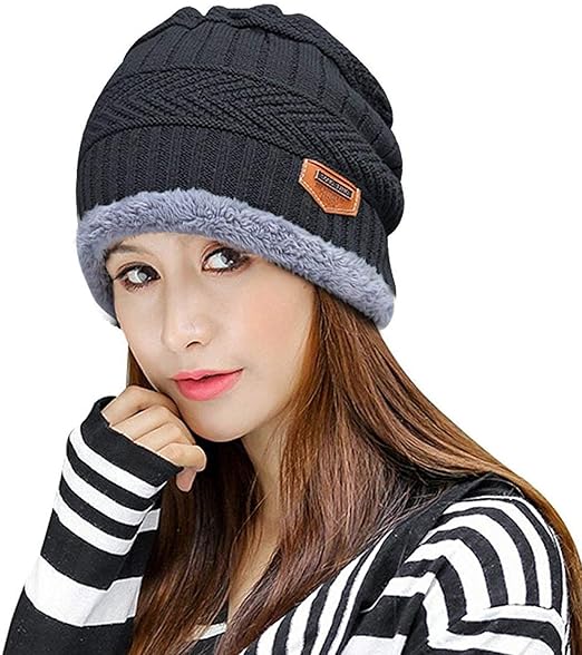 knitted beanies and slouchy hats