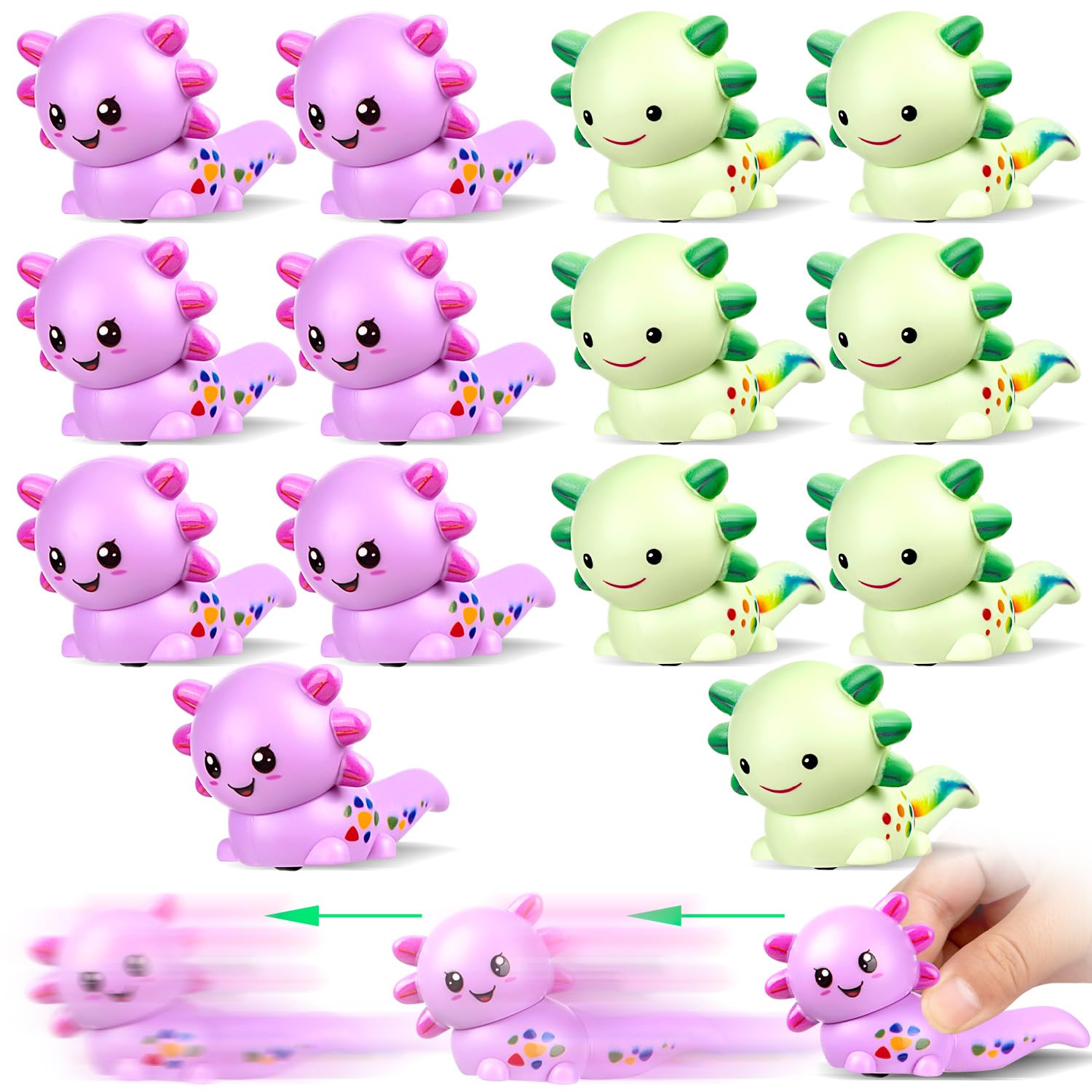 Photo 1 of LHSYFBZ 14 Pcs Axolotl Pull Back Cars, Mini Cars Bulk,Party Favor Cars Toys, Carnival Prizes,Teacher Treasure Prize Box Toys Goodie Bag Stuffers for kids