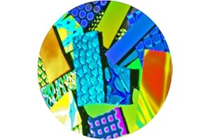 iDichroic Assorted Dichroic Glass Cleared Back - 4 oz. COE 96