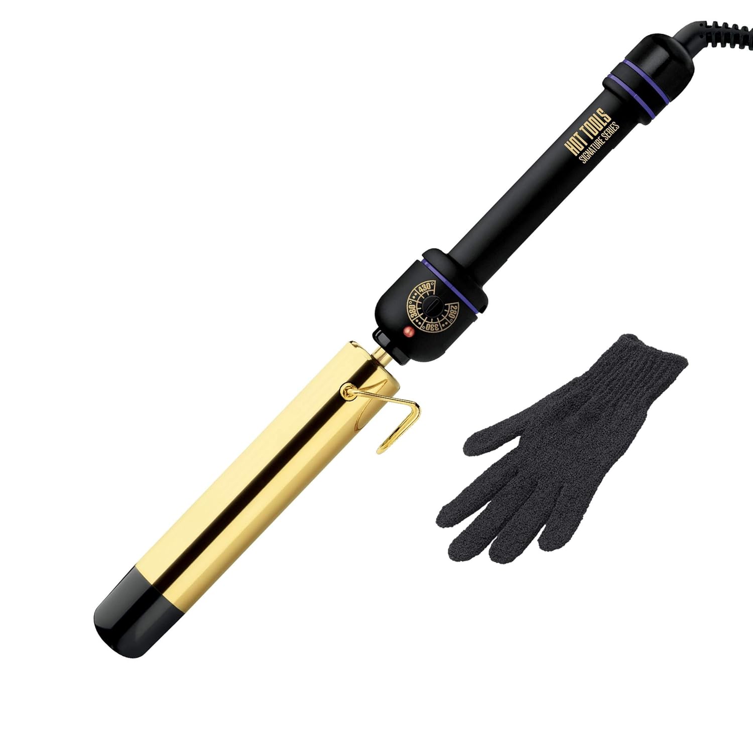 HOT TOOLS Signature Series Gold Flipperless Curling Iron