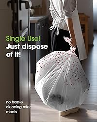 Pureegg Plastic Table Cloth Disposable 10 Pack, 54