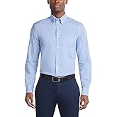 Tommy Hilfiger Men's Regular Fit Non Iron Gingham Dress Shirt - Amazon Exclusive