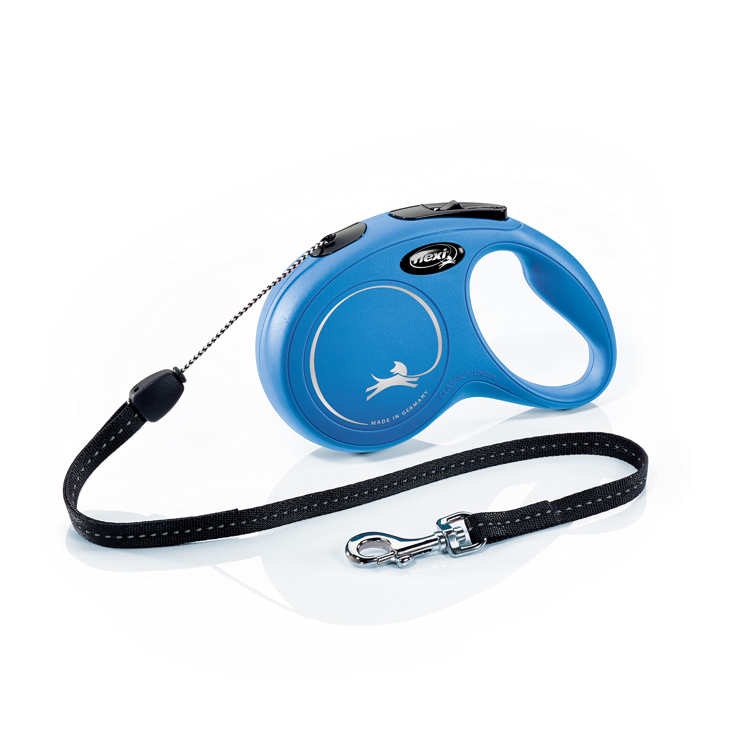 flexi New Classic Cord Retractable Lead Blue Small 8m 12kg — image 1
