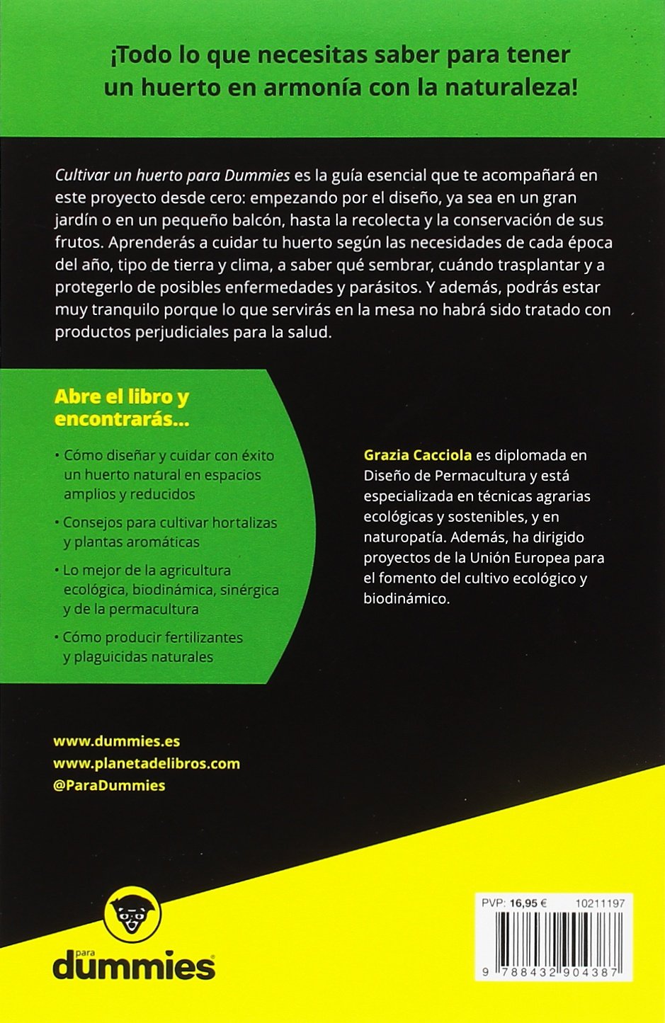 Cultivar un huerto para dummies: Amazon.es: Cacciola, Grazia ...