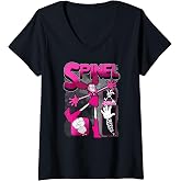 Women's Steven Universe Spinel Character Collage Cartoon V-Neck T-Shirt
