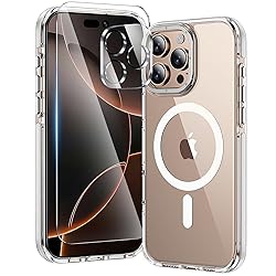 toushion 3 in 1 for iPhone 16 Pro Case Clear with