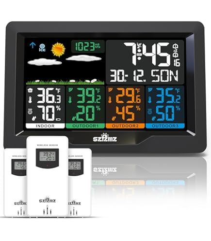Amazon.com : Weather Stations Wireless Indoor Outdoor with