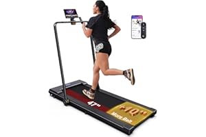 LICHICO PulseDrive 8.7 MPH Walking Pad Treadmill with BLDC, Fits up to 6' & 47"x16" Super-Long Desk with Handle bar, Compact Under Desk Treadmill for Home Office, Walking Running Machine w/t Remote Control