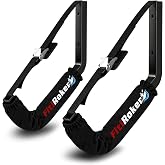FitiRoker Kayak Wall Mount Heavy Duty Hangers with Straps | 125 LBS Capacity Garage Storage Rack with Foam Padding for Kayaks, Canoes, SUPs and Surfboards