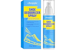 Choppie Shoe Deodorizer Spray (5 Fl Oz), Deodorizer for Destroy Embarrassing Odors, Foot Spray for Smelly Feet, Shoe Smell Eliminator