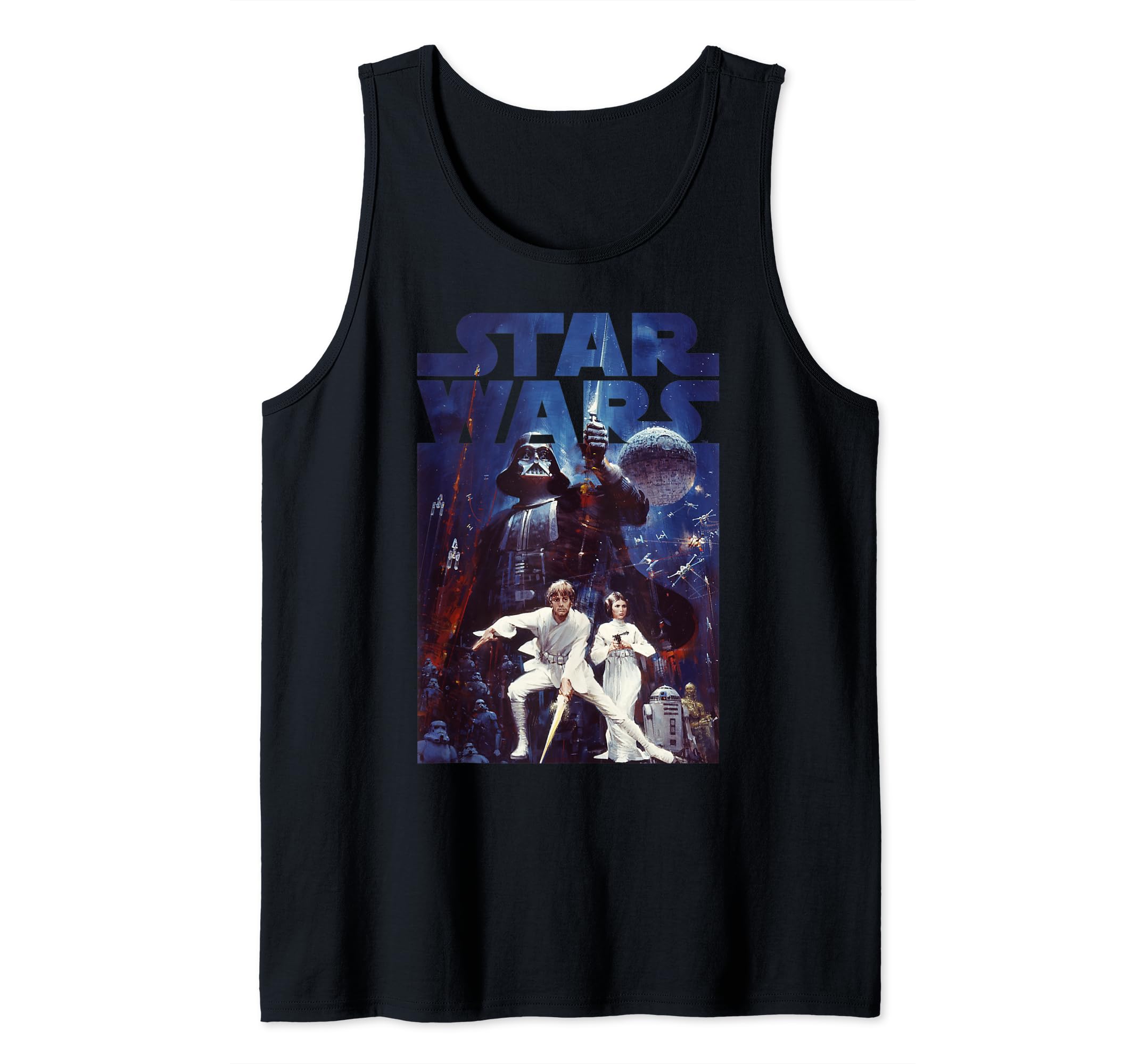 Star Wars Vader Luke Leia Family Portrait Tank Top
