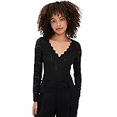 Z SUPPLY Women's Nightfall Lace Thong Bodysuit