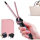 Ukliss Mini Curling Iron for Short Hair Dual Voltage Ceramic Travel Small Curling Iron 3/8 Inch Barrel Curler Portable with 30S Fast Heating, 5 Temps for Global (3/8‘’ Black with EU/UK Plug Adapter)