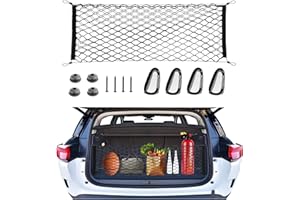 PULWURY Cargo Net Stretchable，Car Exterior Accessories for SUV, Jeep, Trucks, Double-Layered Network Car Exterior Accessories for Secure Storage 35.4x15.8 inch