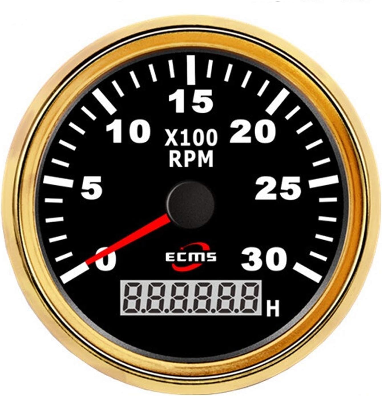Tacómetro de motor diesel de gasolina 85 mm 3 3/8"Medidor de rpm de