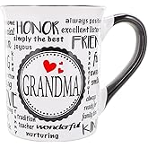 Cottage Creek Mugs - 16oz. Large Ceramic Grandma Coffee Cup - Ideal Stoneware Mug for Kitchen, Office & Home Decor - Gifts for Women, Grandma, Mom, Grandparents