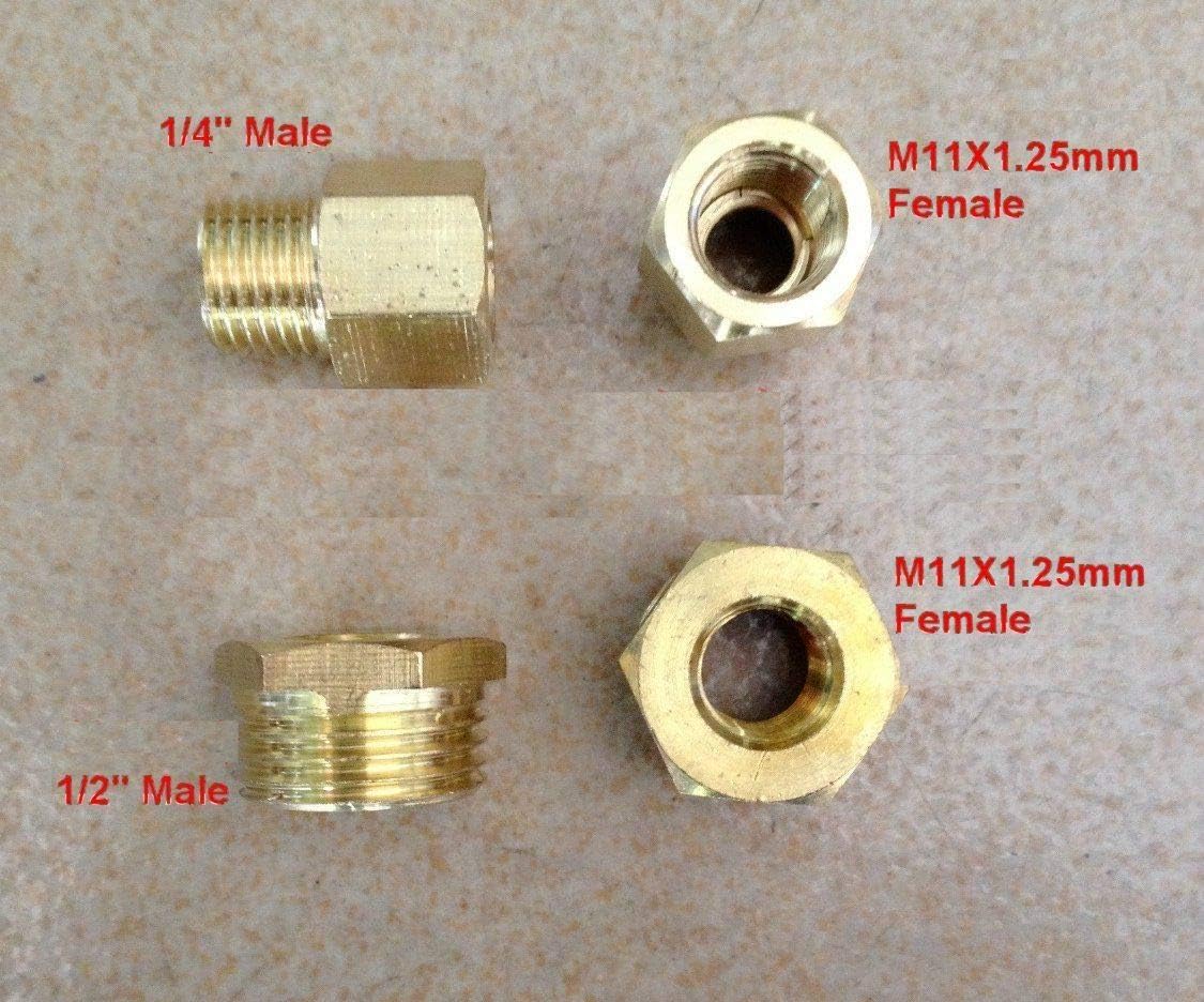 Amazon Com Fitting Metric Pipe M11 X 1 25 M11x1 25 Female To